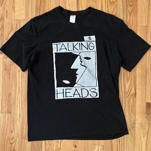 Talking Heads Band Logo Black Size L Shirt Gift Fan